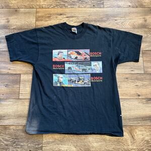 Vintage 90s Nascar Bosch Motorsports Rusty Wallace T-Shirt